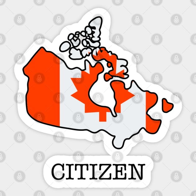 Canadian Citizen Sticker by Playful Creatives